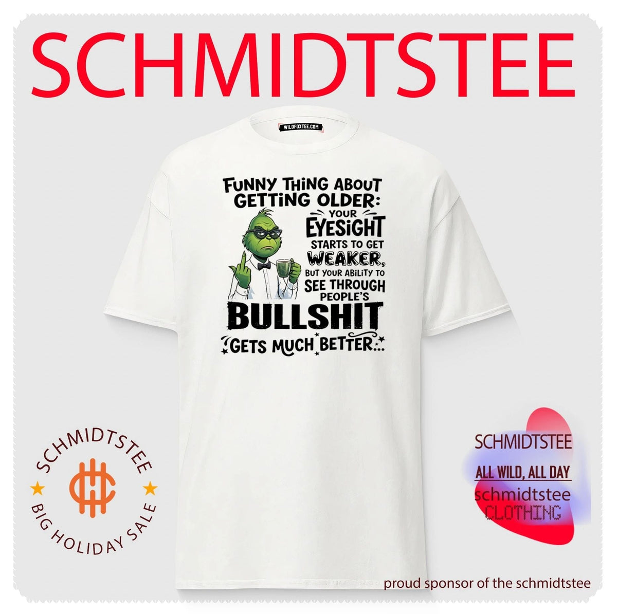 Grinch funny thing about getting older your eyesight starts to get weaker shirt Unisex