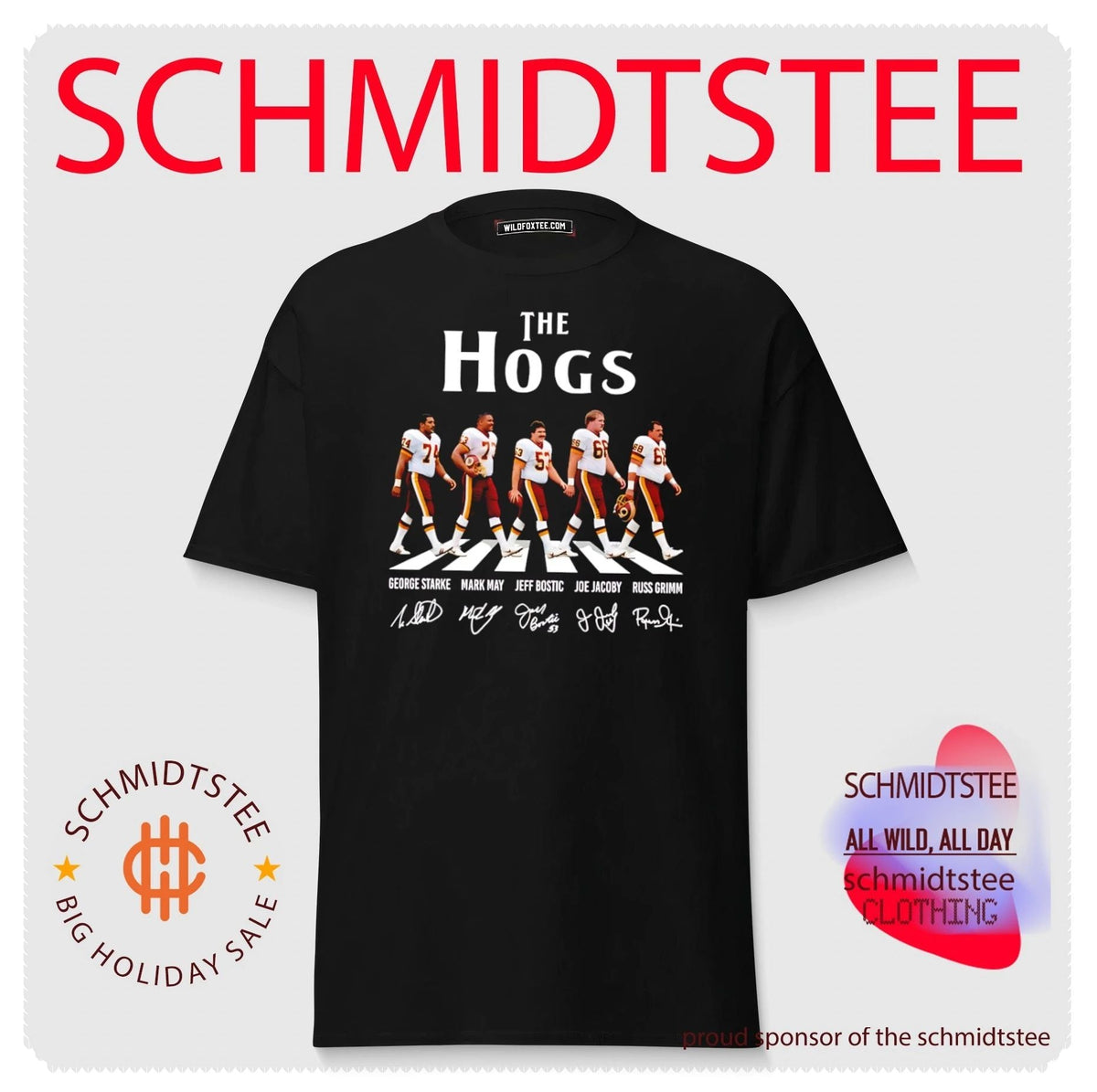 Washington Redskins the Hogs Abbey Road signature shirt Unisex