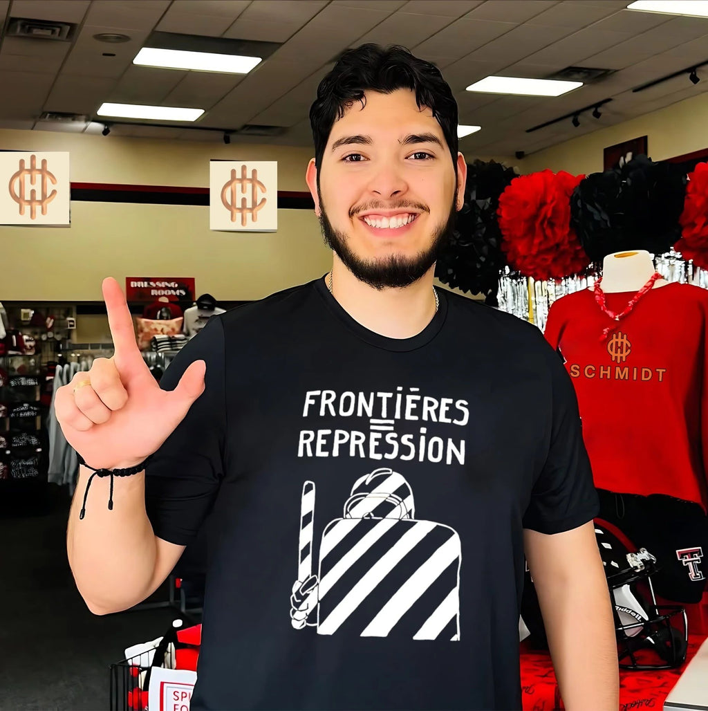 Frontieres Repression slogan shirt Unisex