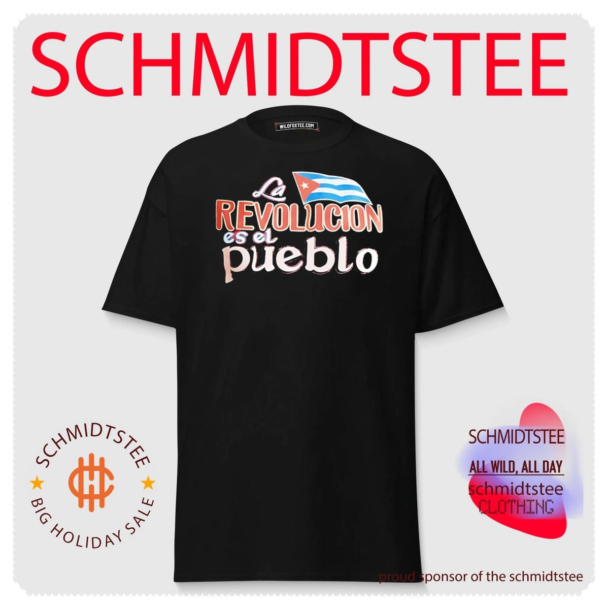La Revolucion es el Pueblo Cuba flag shirt Unisex
