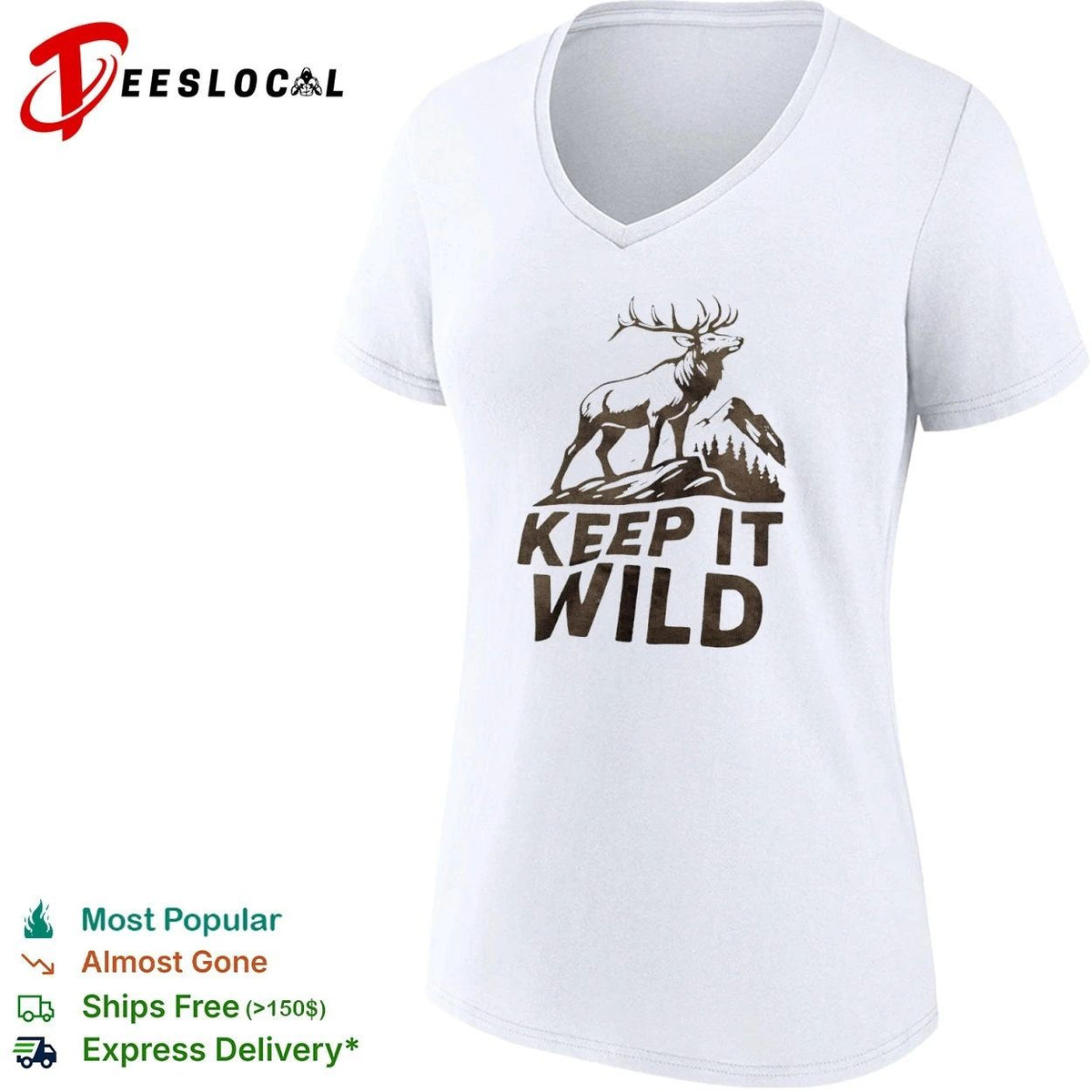 Keep It Wild Elk Mountain Forest wildlife Unisex