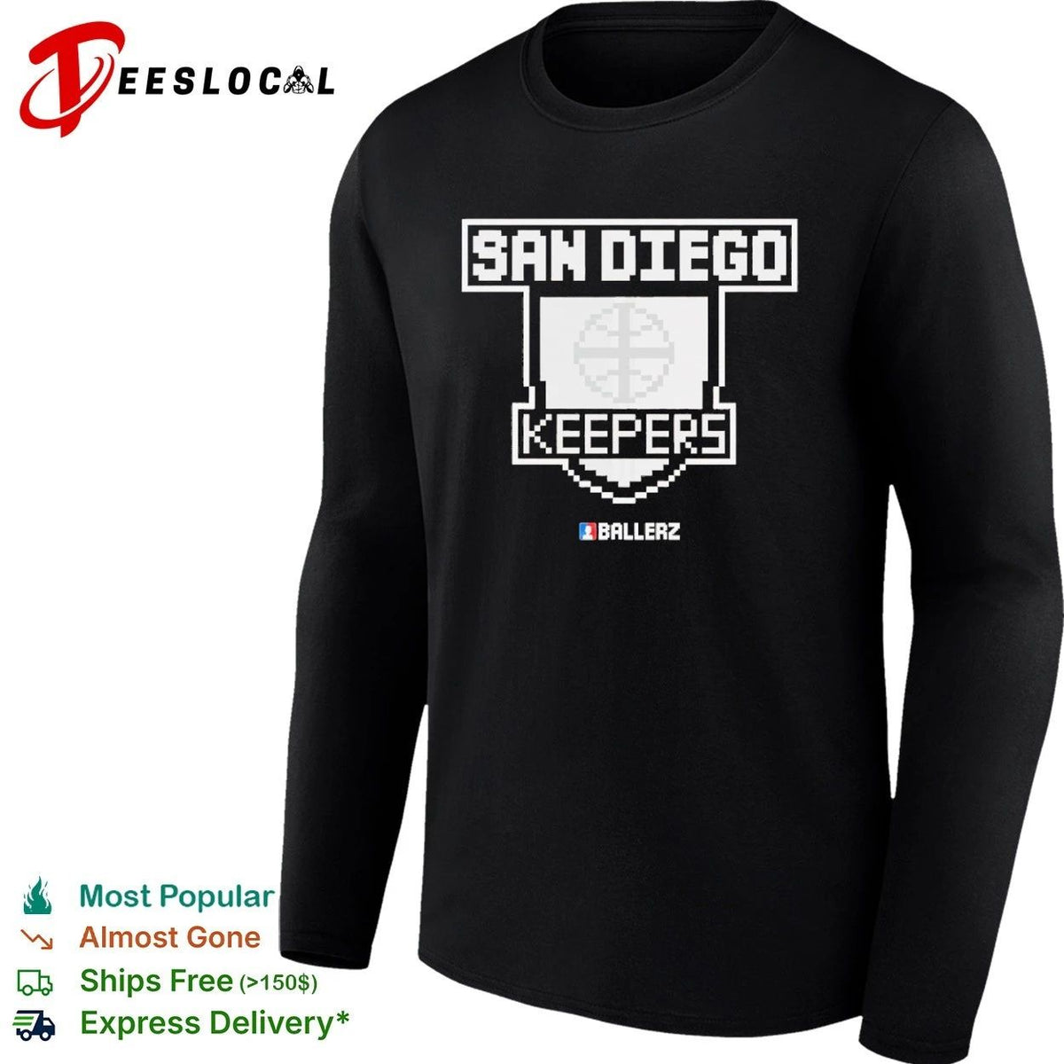San Diego Keepers Ballerz Soccer Goalkeeper Unisex