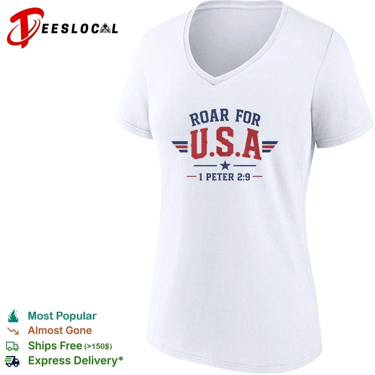 Roar for USA 1 Peter 2 9 Patriotic Unisex