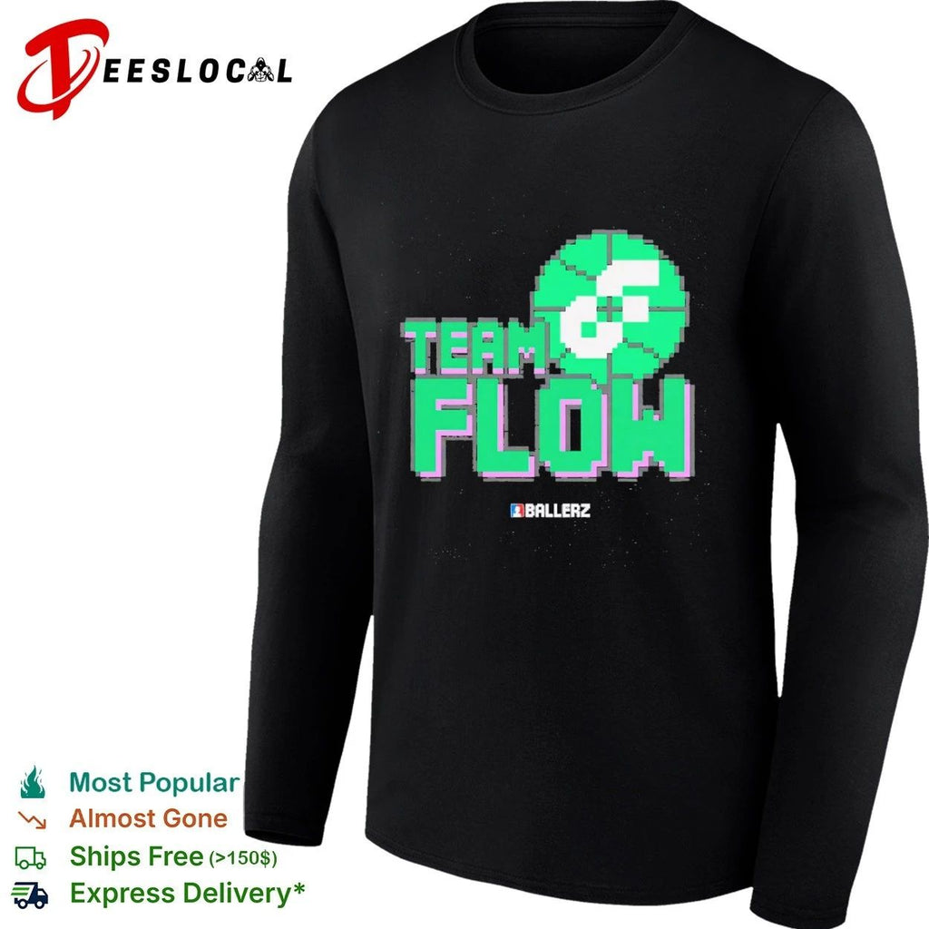 Team Flow Ballerz basketball pixel art Unisex