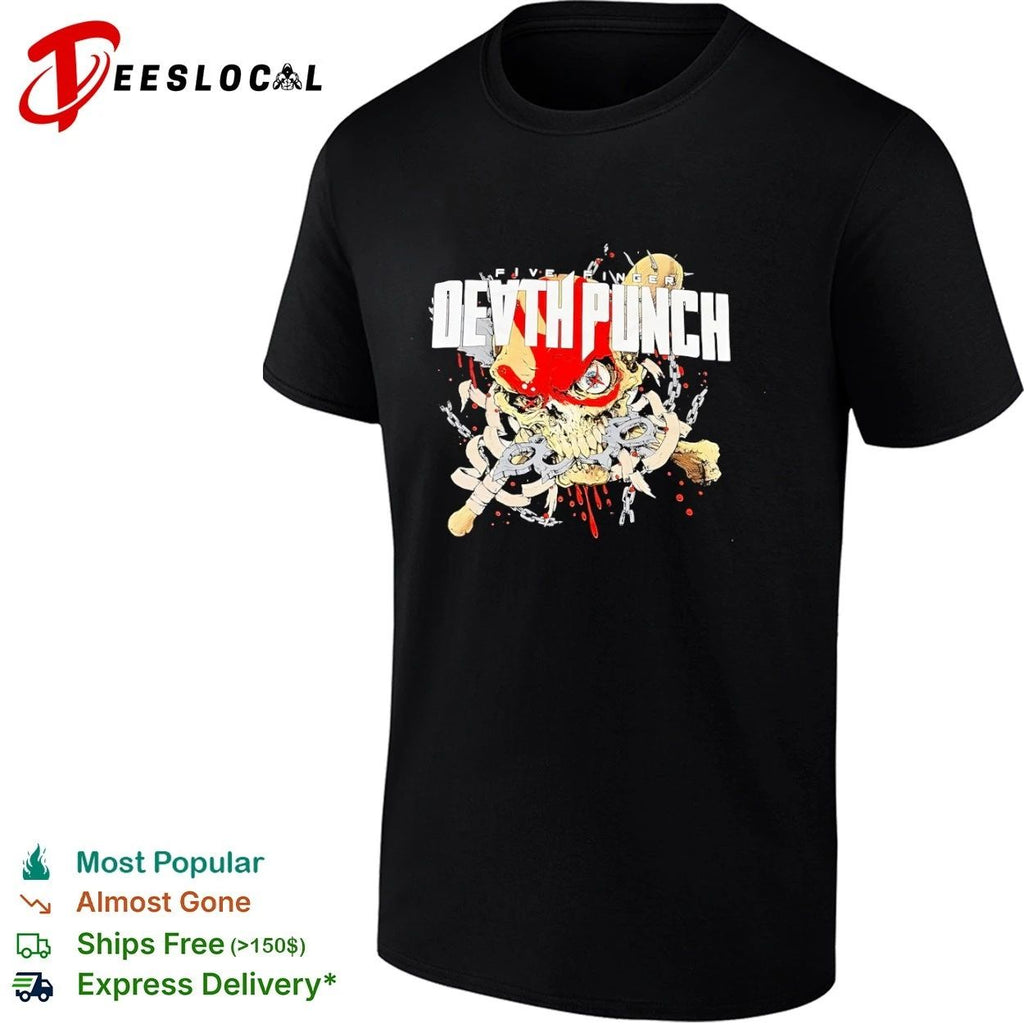 Five Finger Death Punch Skull with Brass Knuckles Unisex
