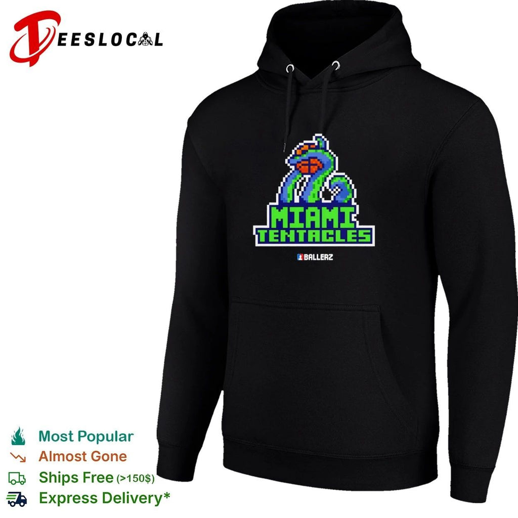 Miami Tentacles Ballerz basketball pixel art Unisex