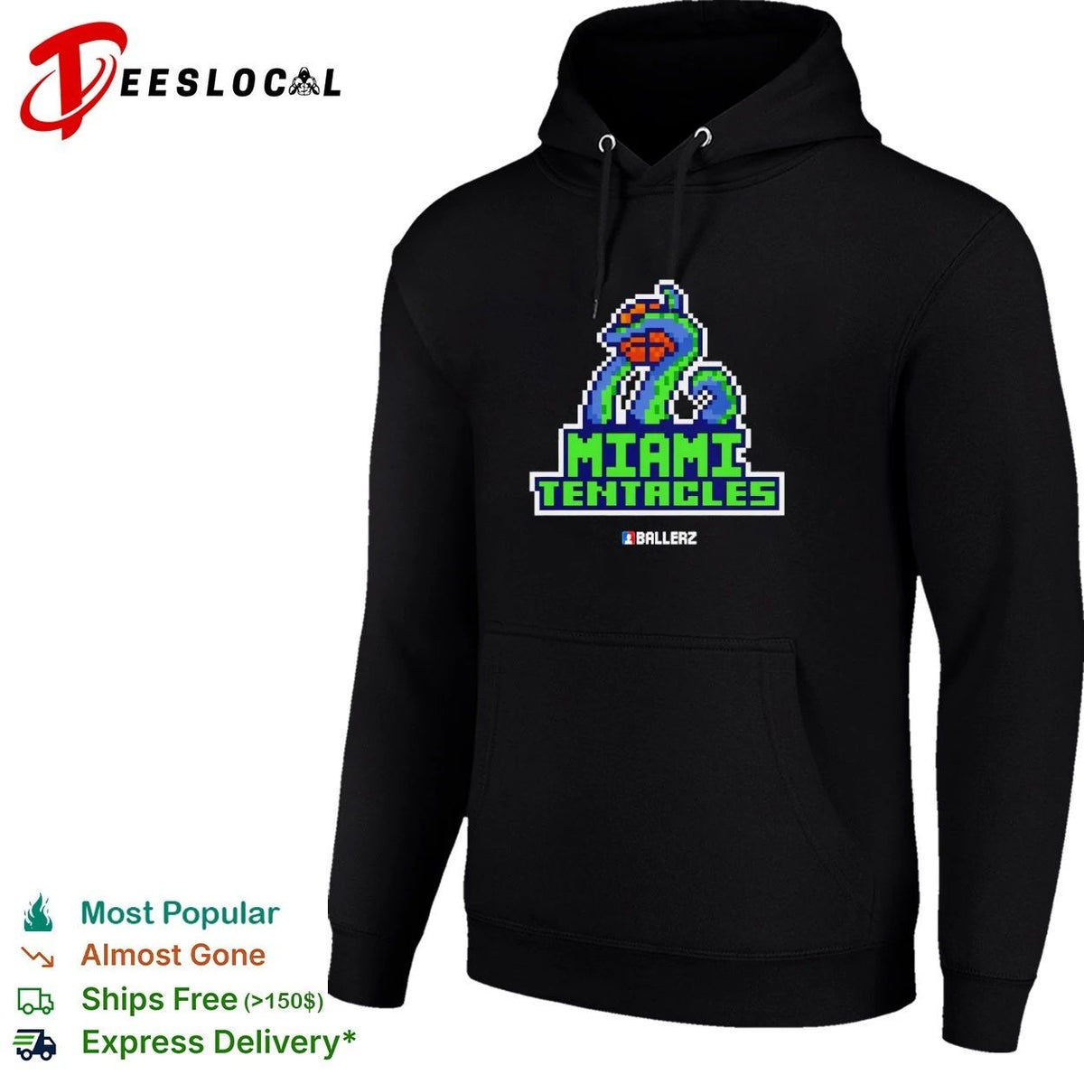 Miami Tentacles Ballerz basketball pixel art Unisex