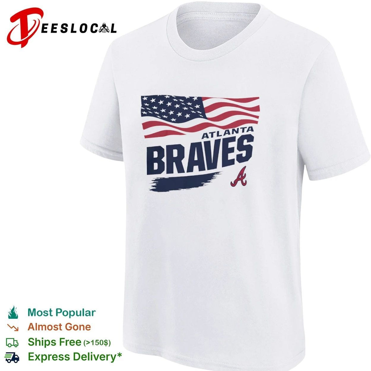 Atlanta Braves Waving Flag Atlanta Braves Unisex