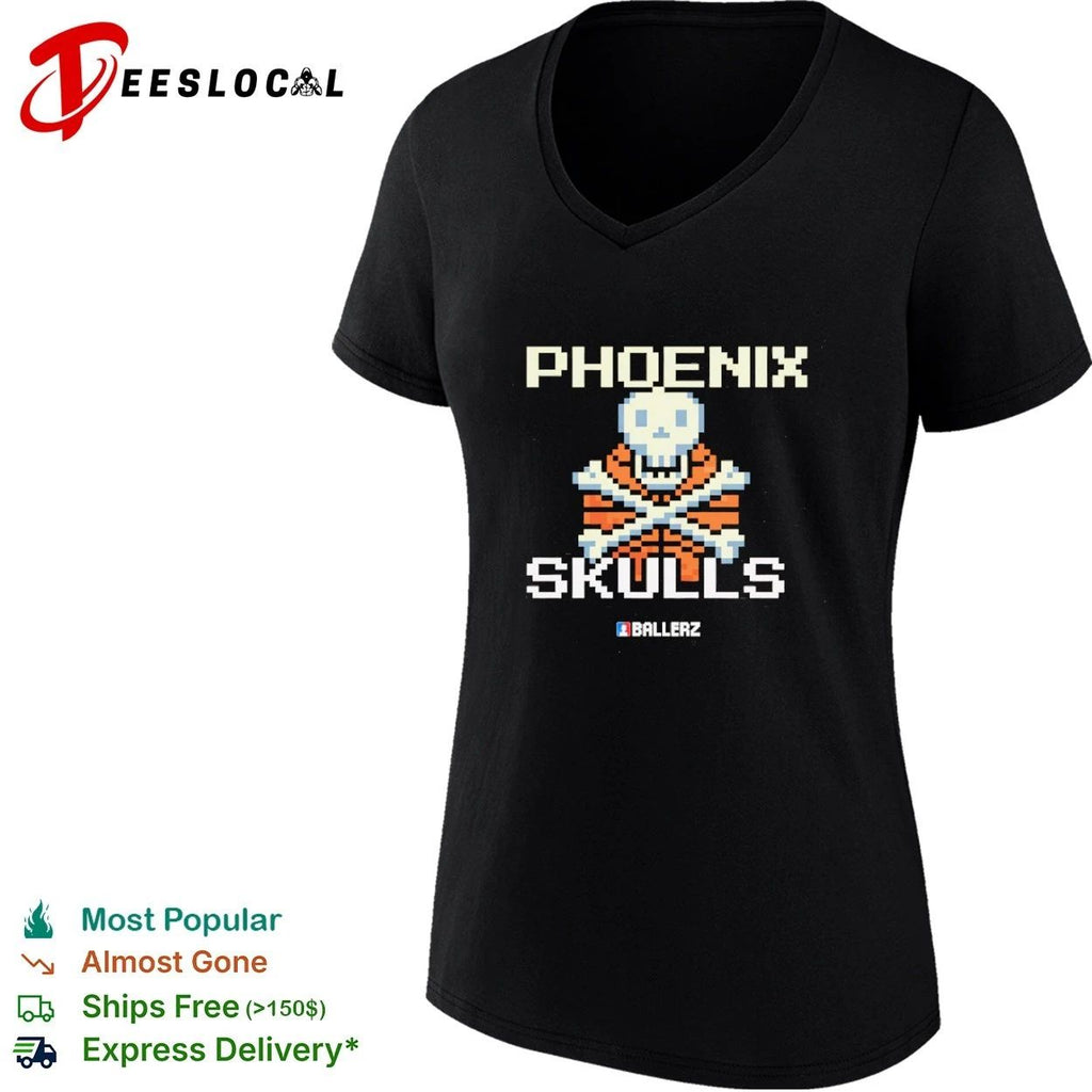 Phoenix Skulls Ballerz Basketball Pixel Art Unisex