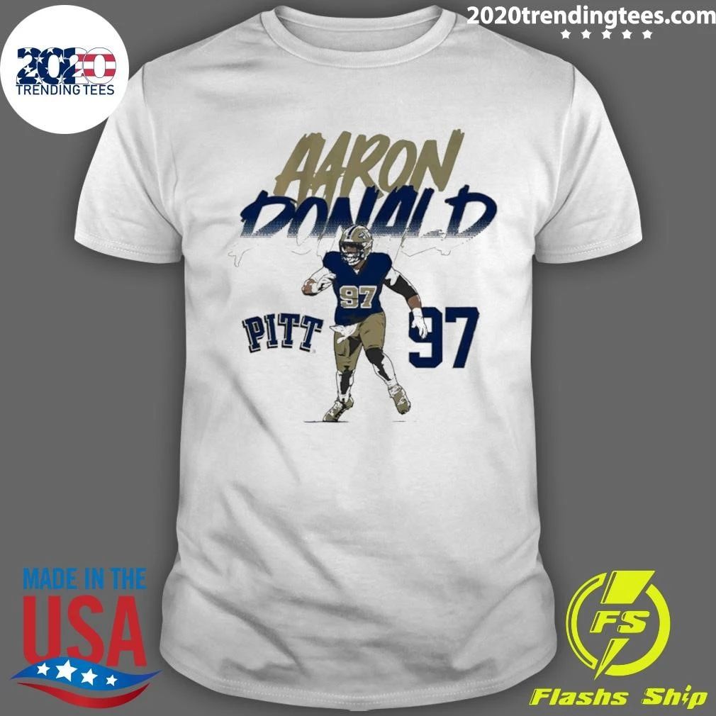 Pitt Football 97 Aaron Donald Name Number Pose Shirt