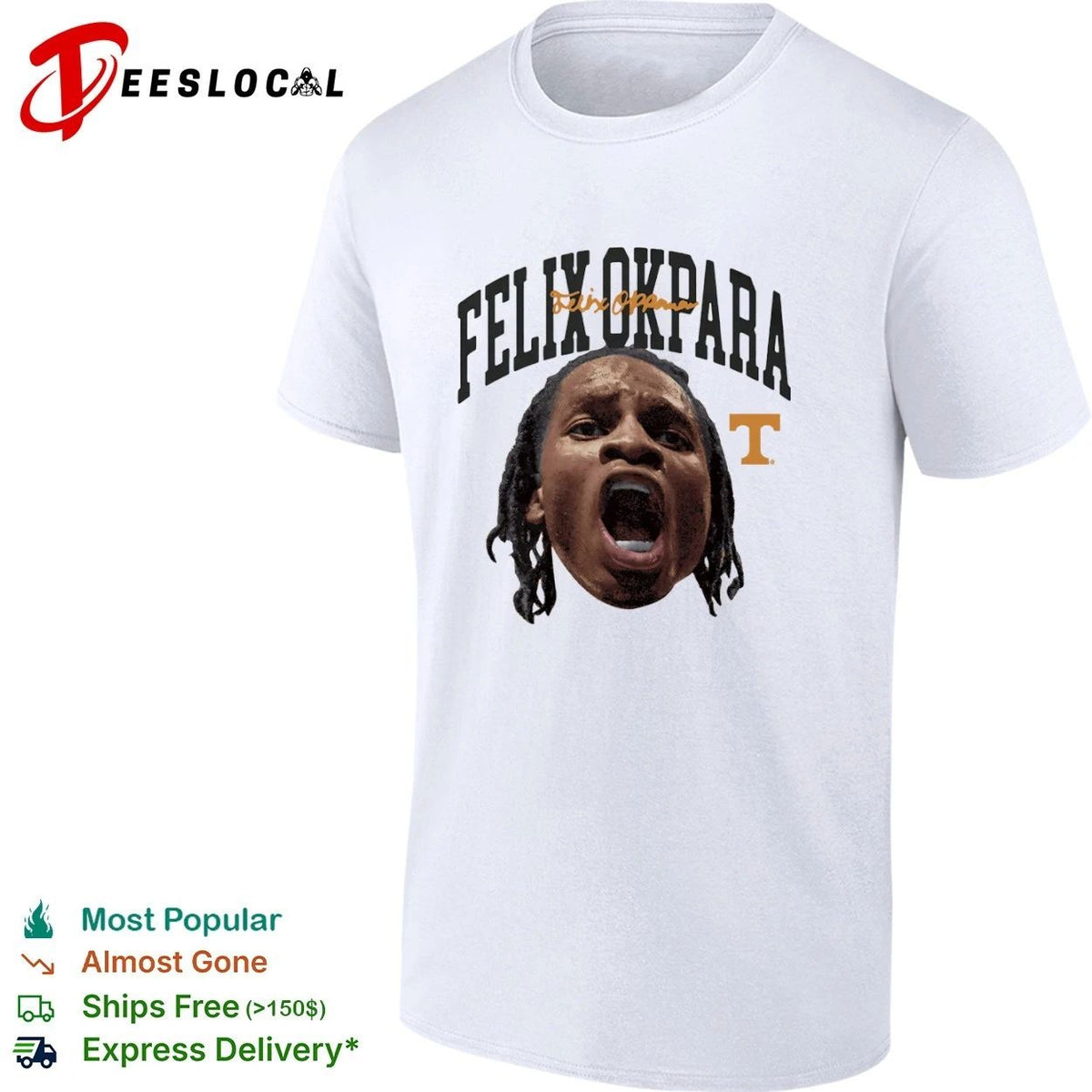 Felix Okpara Tennessee Volunteers NCAA Basketball Unisex