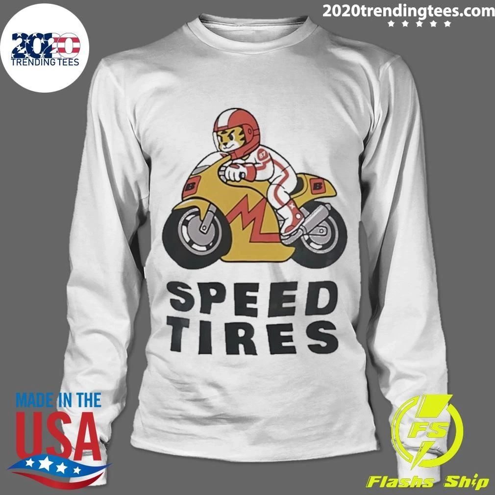 Speed Tires Tiger Motorcycle Racing Biker Shirt