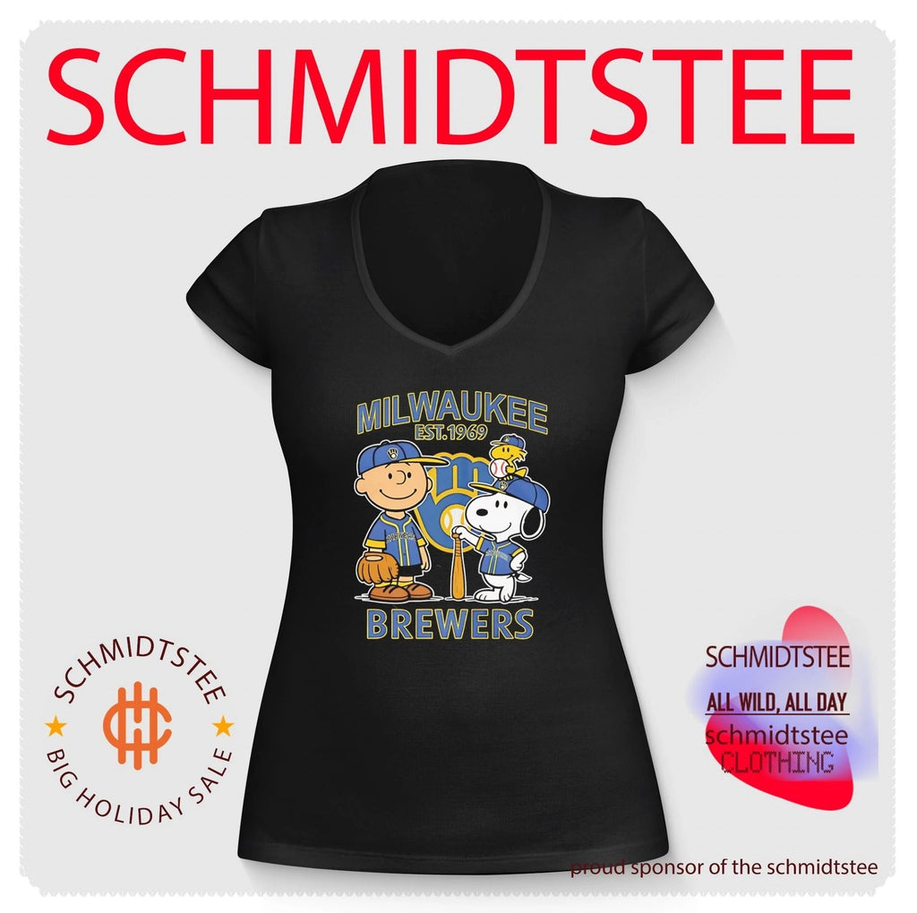 Peanuts x Milwaukee Brewers Baseball est 1969 shirt Unisex