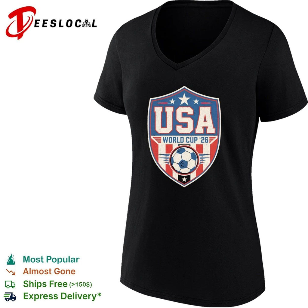 USA World Cup 26 Soccer Shield Unisex