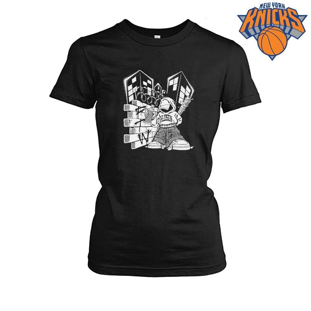 Y2K Streetwear Graffiti Spray Paint Character Urban Aesthetic Shirt Unisex