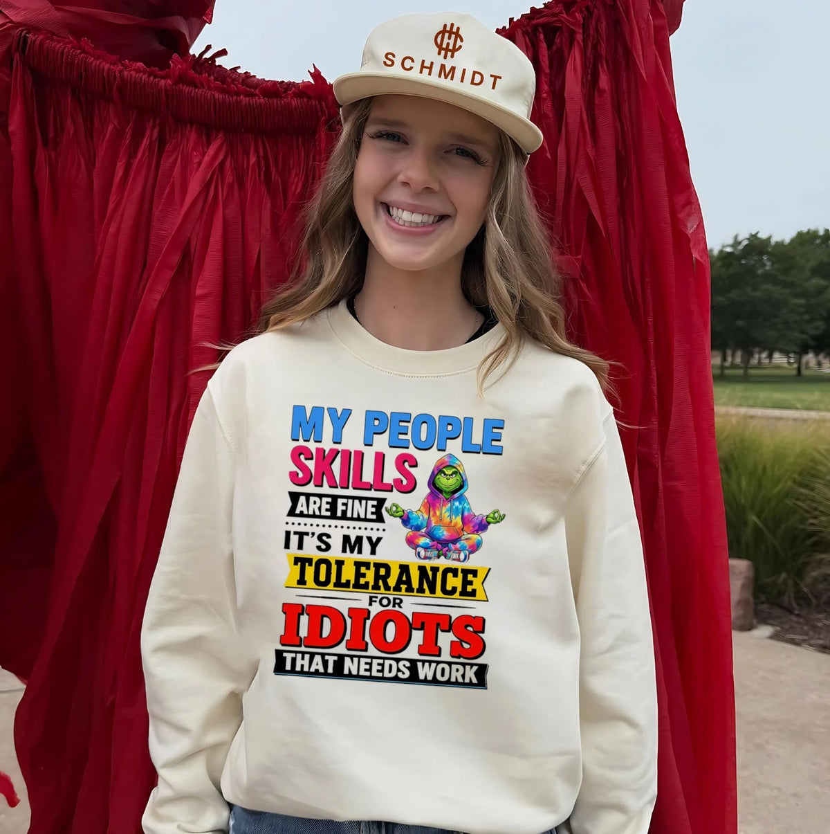 Grinch my people skills are fine it’s my tolerance for idiots that needs work shirt Unisex
