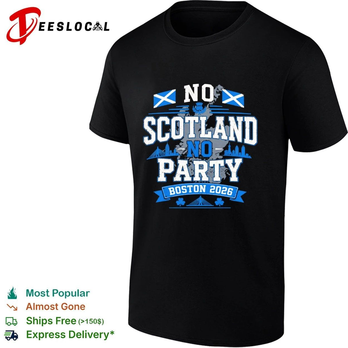 No Scotland No Party Boston 2026 Soccer Unisex