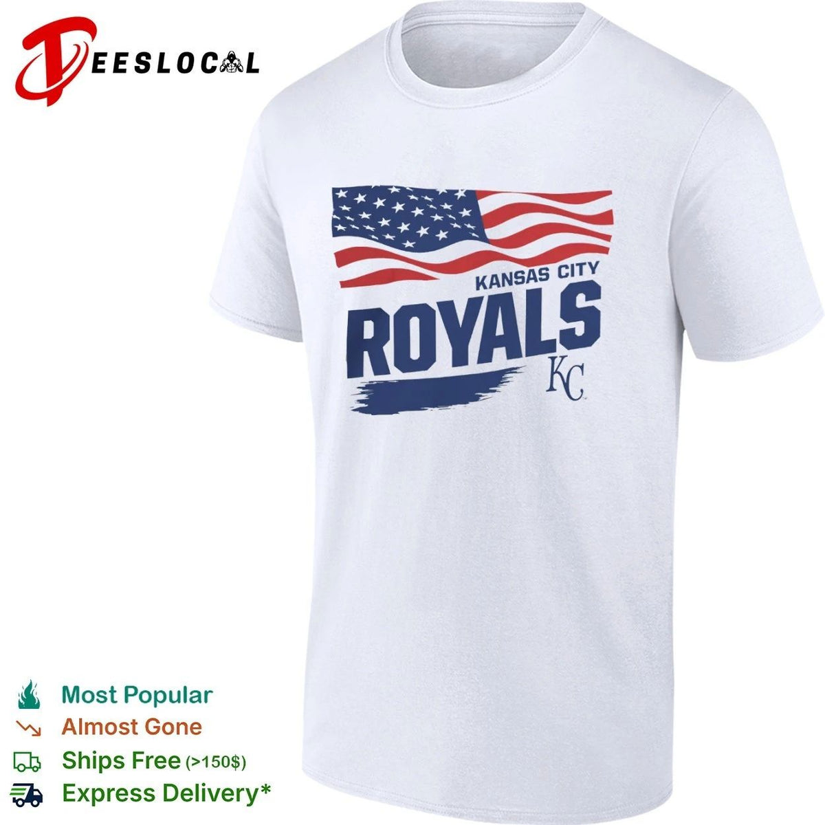 Kansas City Royals Waving Flag Kansas City Royals Starter Unisex
