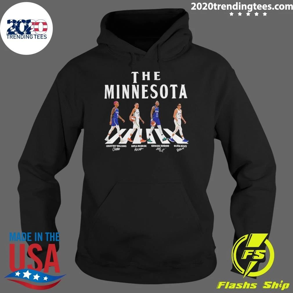 Napheesa Collier Courtney Williams Kayla Mcbride Olivia Miles The Minnesota Abbey Road Signatures Shirt