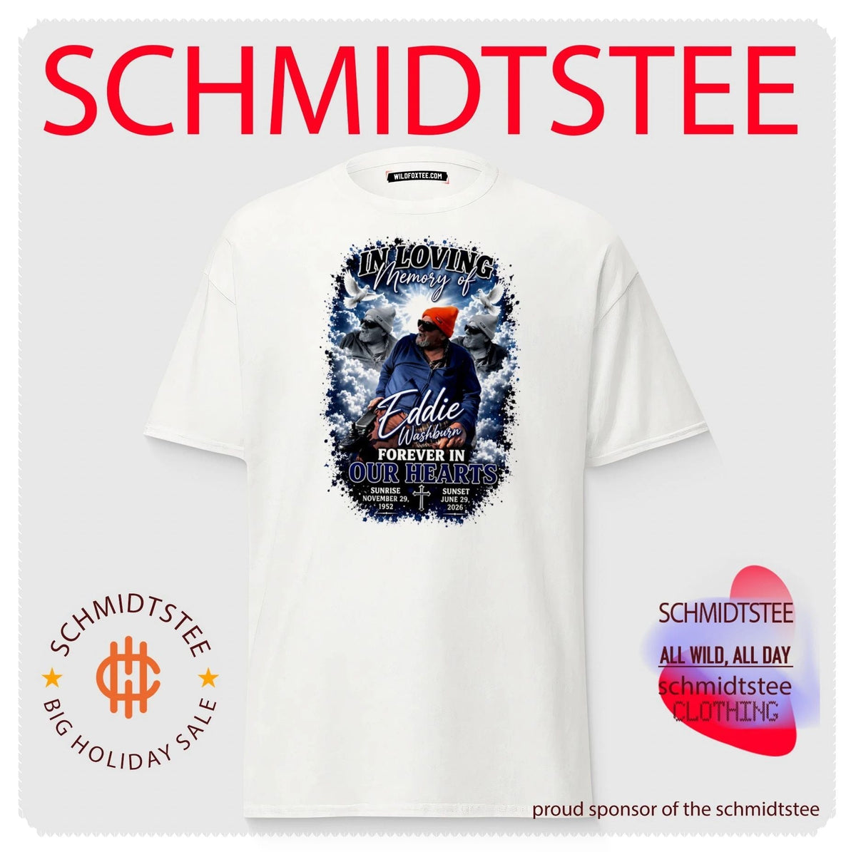 In Loving Memory of Eddie Washburn 1952–2026 Forever in Our Hearts shirt Unisex