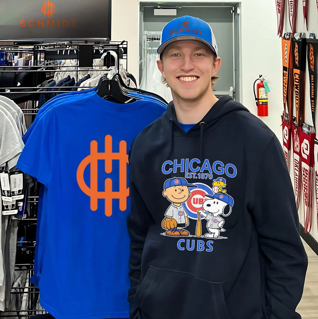 Peanuts x Chicago Cubs Baseball est 1870 shirt Unisex