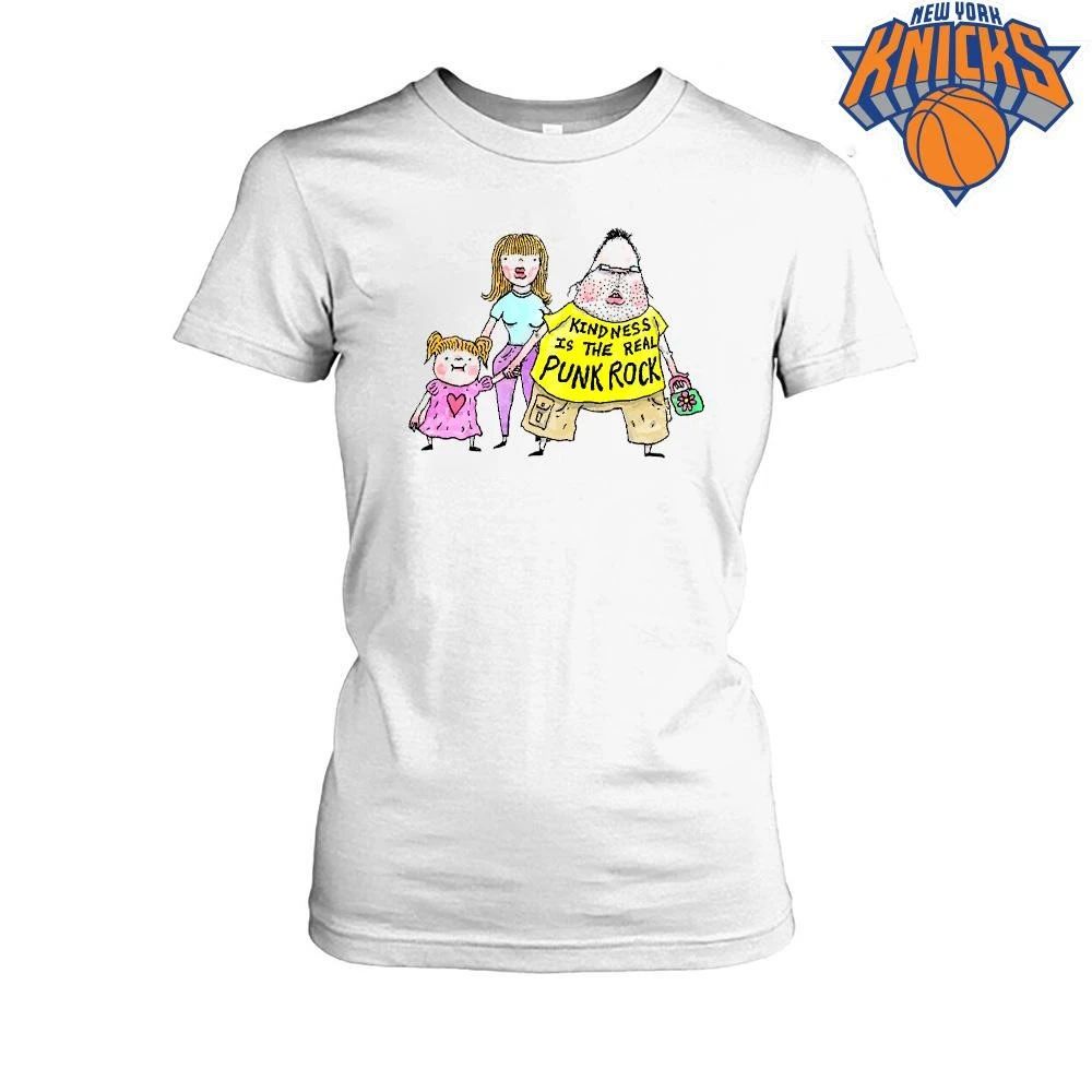 Kindness Is The Real Punk Rock Meme Funny Family Illustration Shirt Unisex
