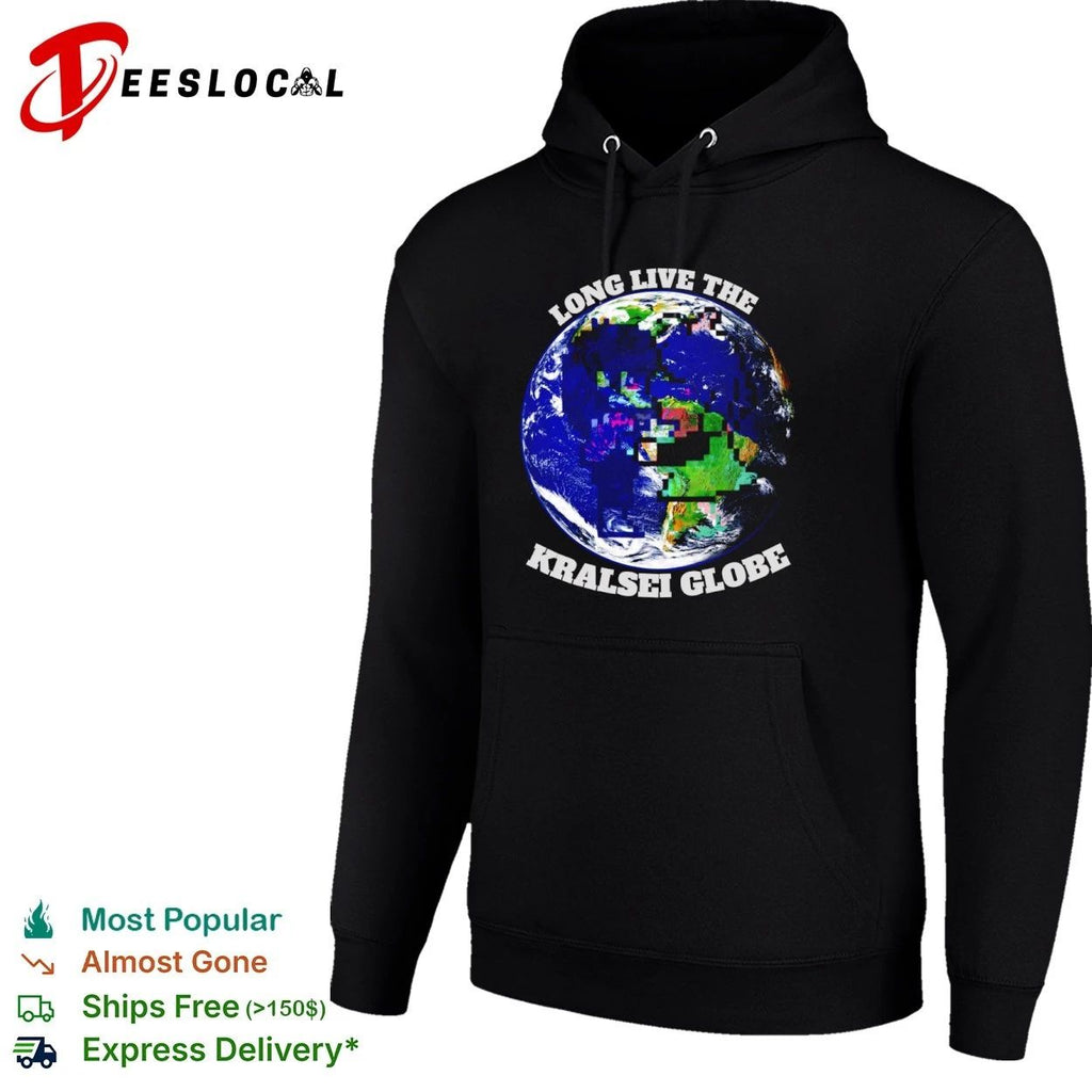 Long Live the Kralsei Globe Earth Pixel Art Unisex