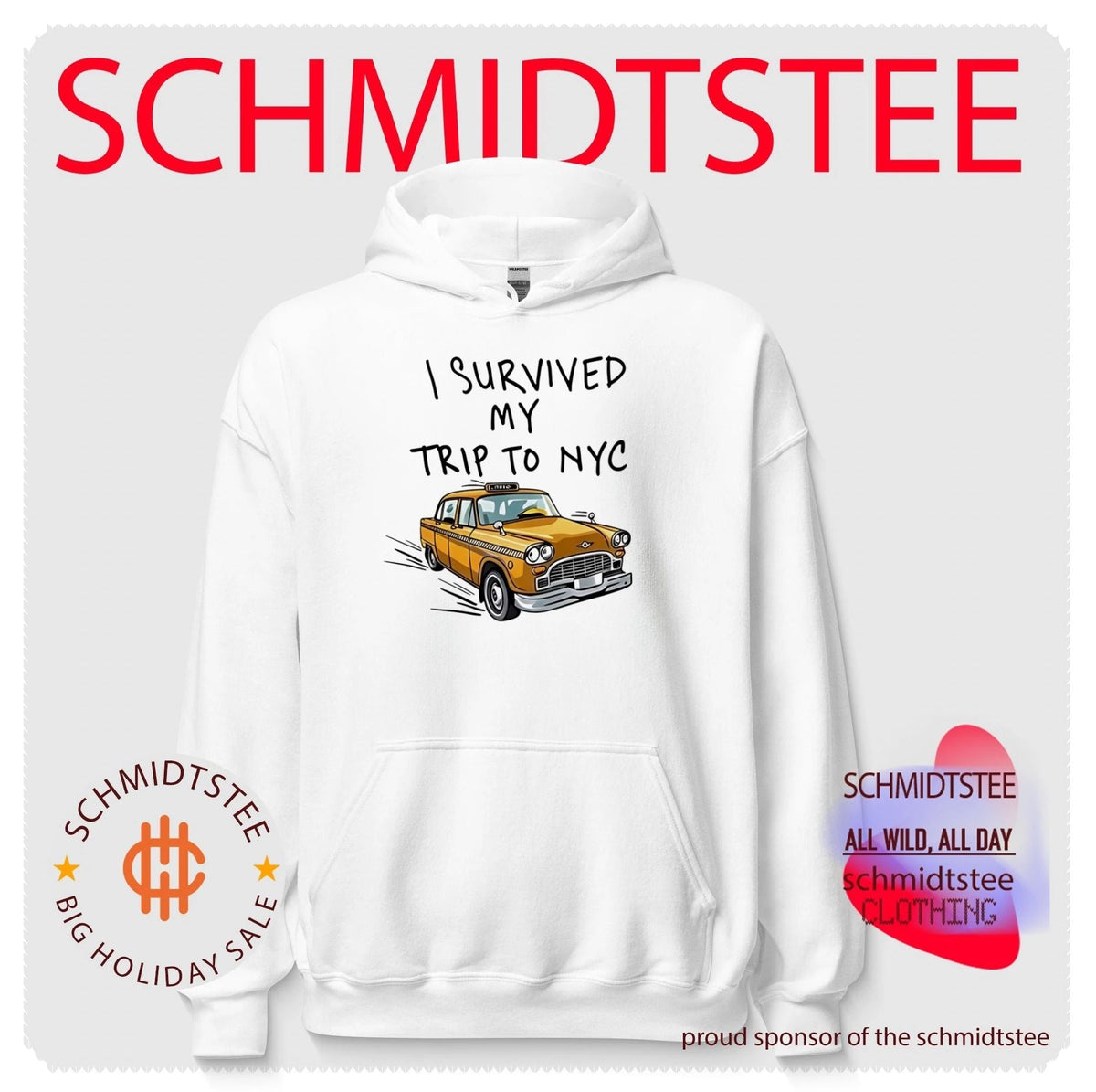 I Survived My Trip To NYC White car shirt Unisex