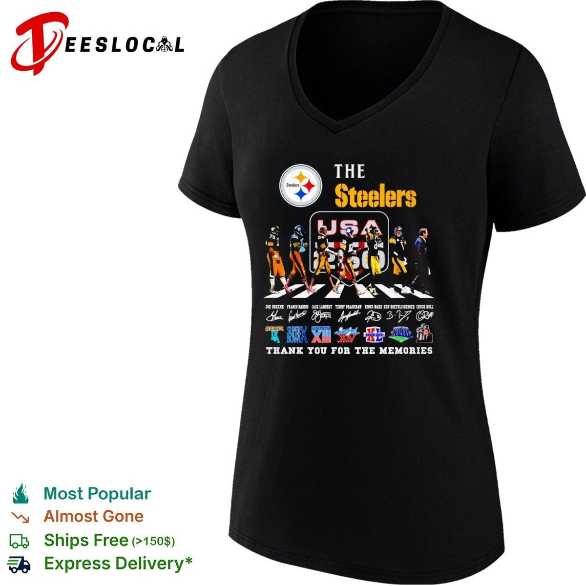 The Steelers Joe Greene Franco Harris Jack Lambert Terry Bradshaw Hines Ward Ben Roethlisberger
