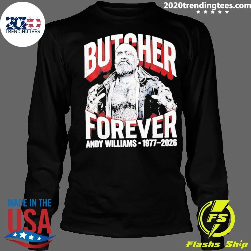 Andy Williams 1977-2026 Butcher Forever Shirt
