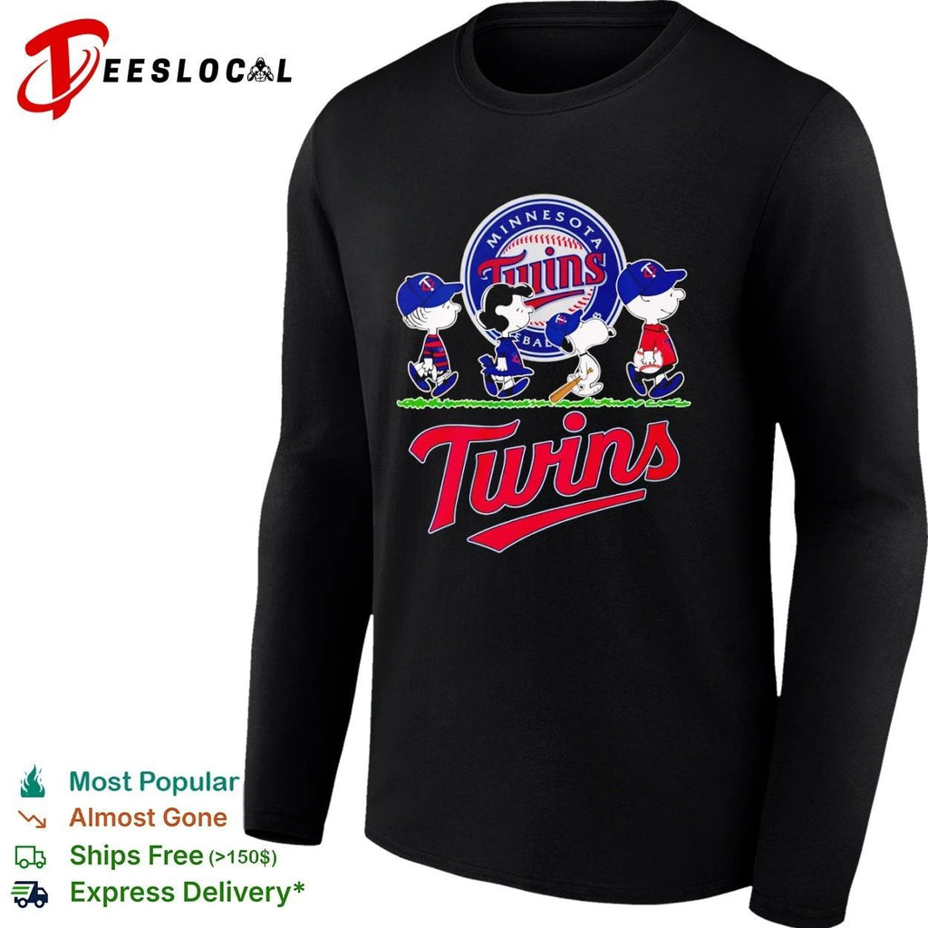 Peanuts Characters Minnesota Twins Baseball Unisex