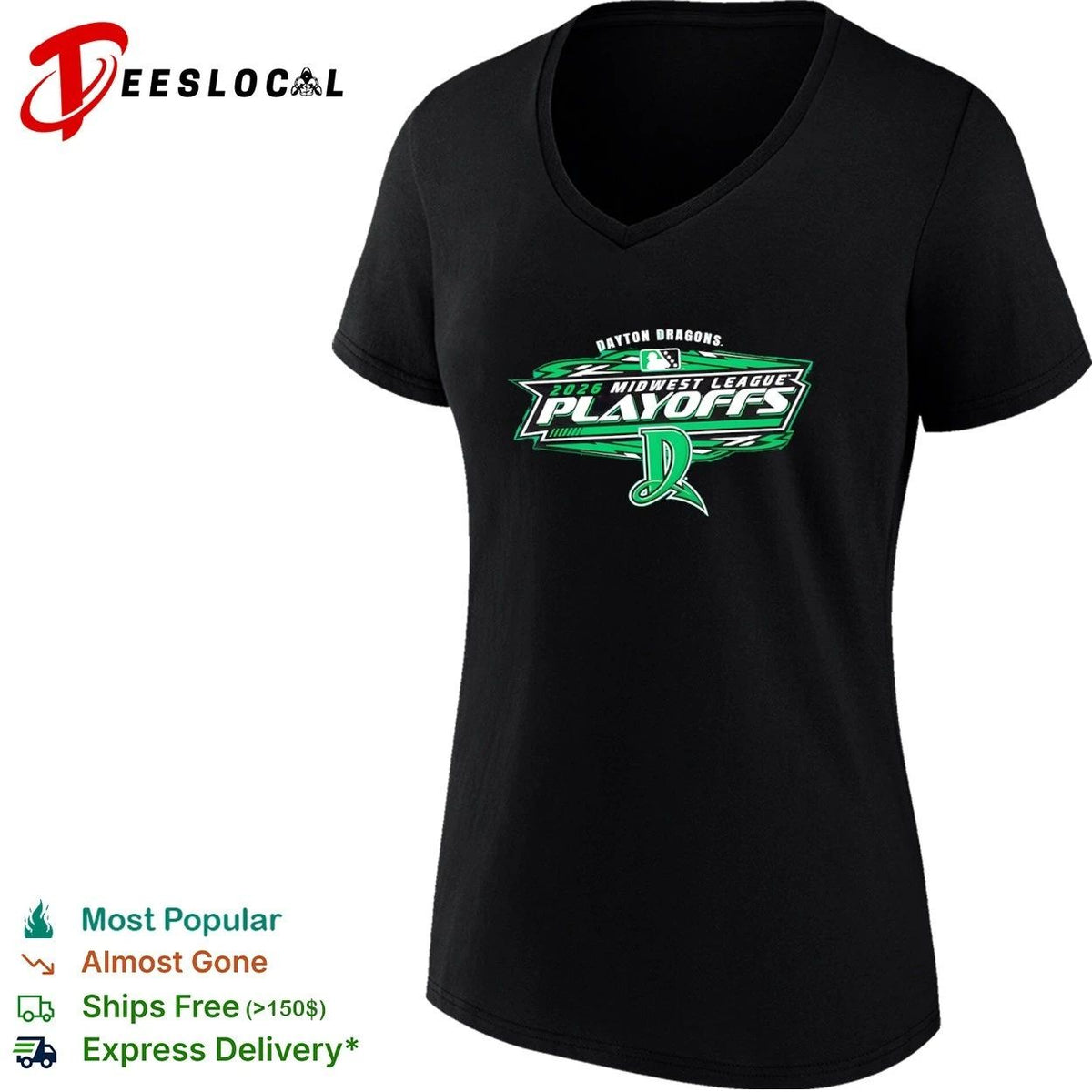 Dayton Dragons 2026 Midwest League Playoffs Unisex