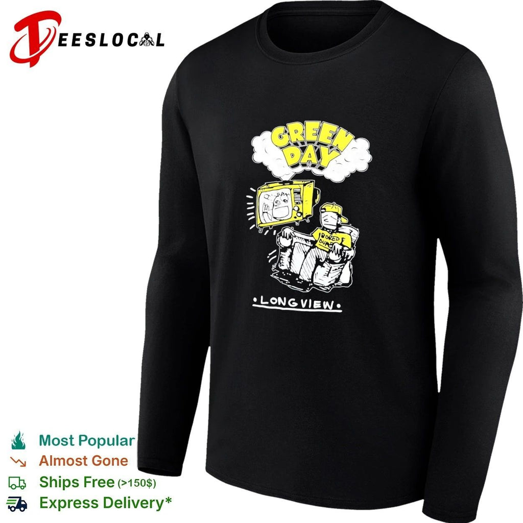 Green Day Long View Bored Out of My Mind Unisex