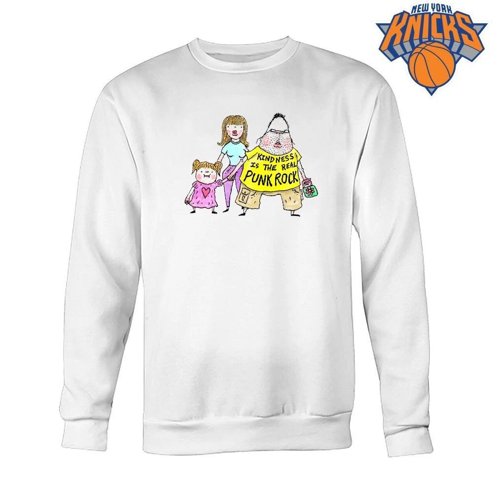 Kindness Is The Real Punk Rock Meme Funny Family Illustration Shirt Unisex