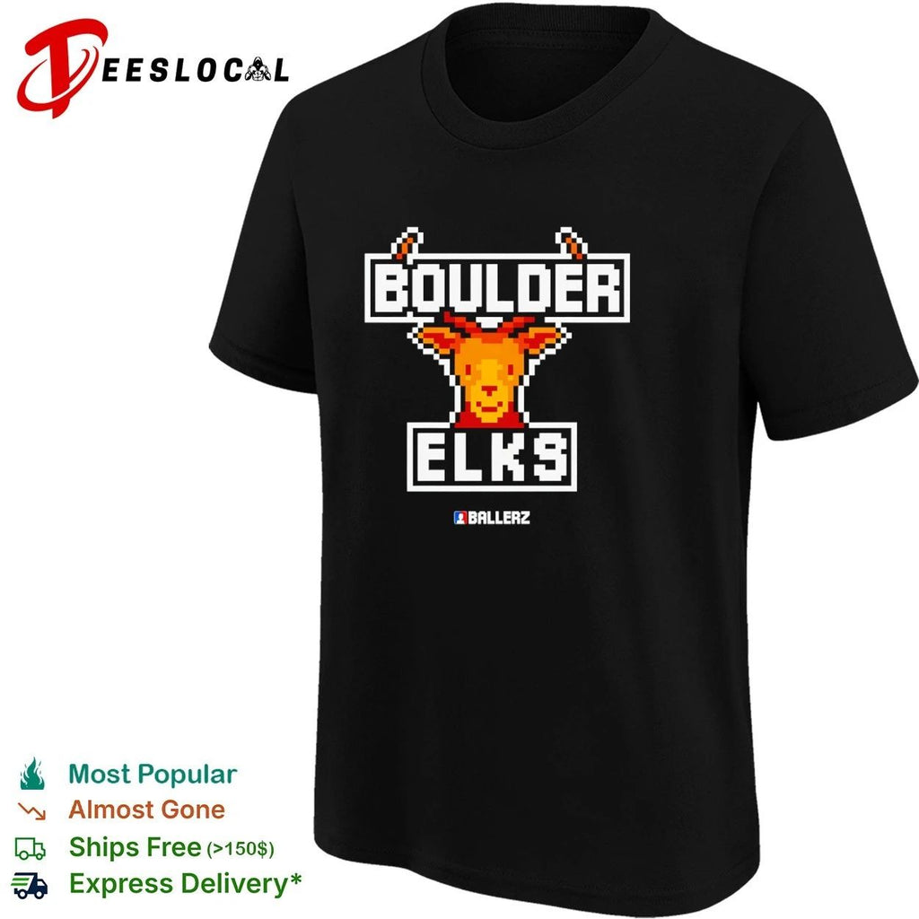 Boulder Elks Ballerz pixel art sports team Unisex
