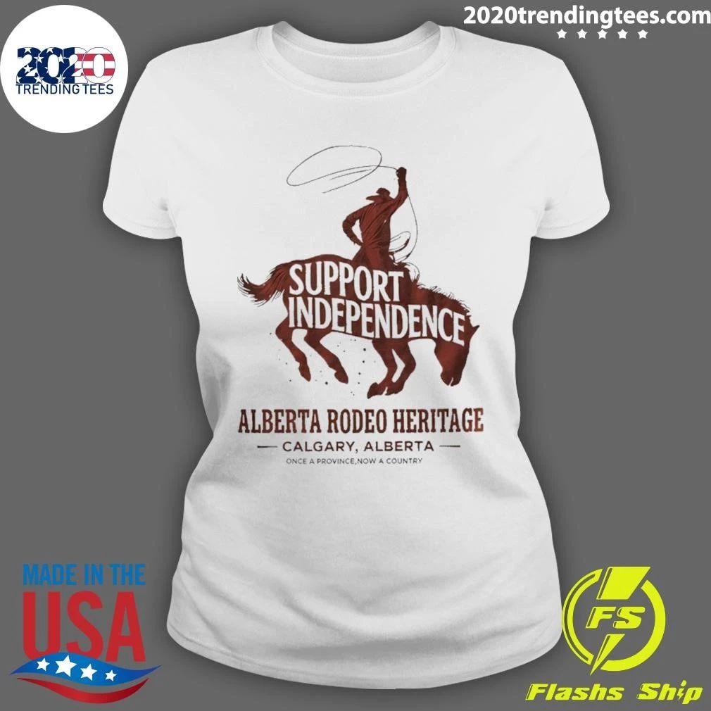 Stampede Rider Free Alberta Support Independence Shirt Unisex