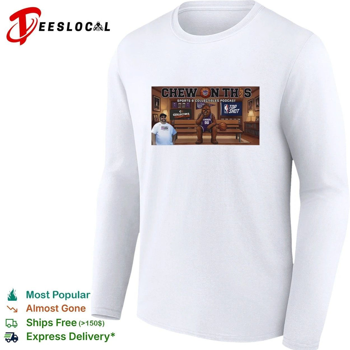 Chew on This Sports and Collectibles Podcast Sacramento Kings Chewbacca Unisex