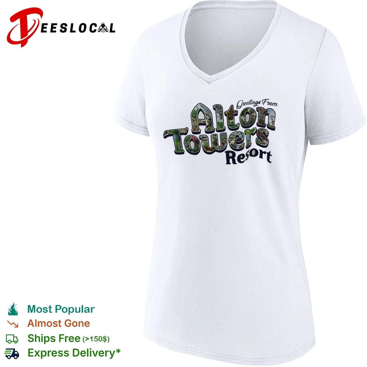 Greetings From Alton Towers Resort theme park Unisex