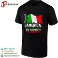 Italian America We Discovered It We Named It We Built It Unisex