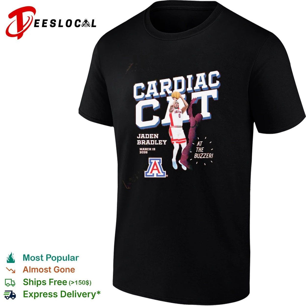 Jaden Bradley Arizona Wildcats Cardiac Cat at the Buzzer March 13 2026 Unisex