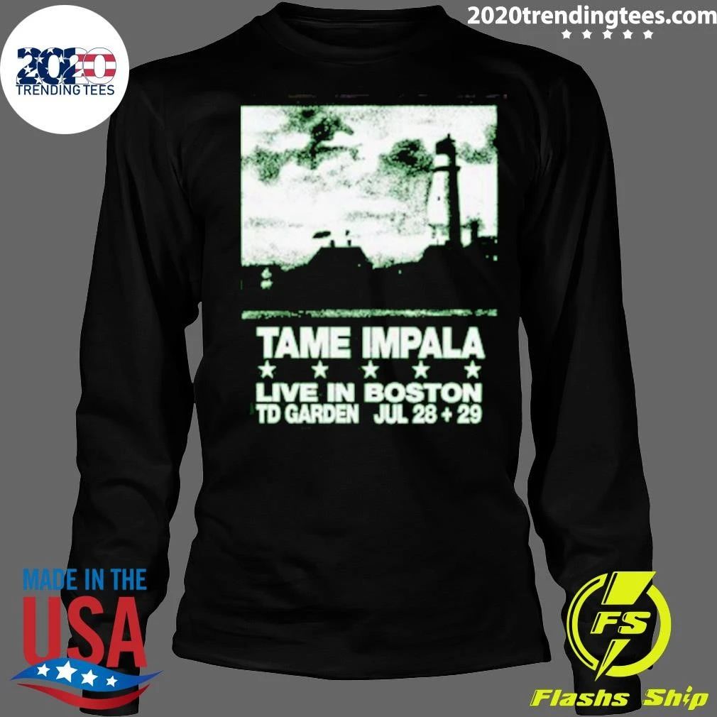 Tame Impala Boston US 2026 Event Poster At TD Garden On July 28 And 29 2026 Shirt