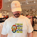 If God can make a bugs butt light up think what he can do for you Minion shirt Unisex