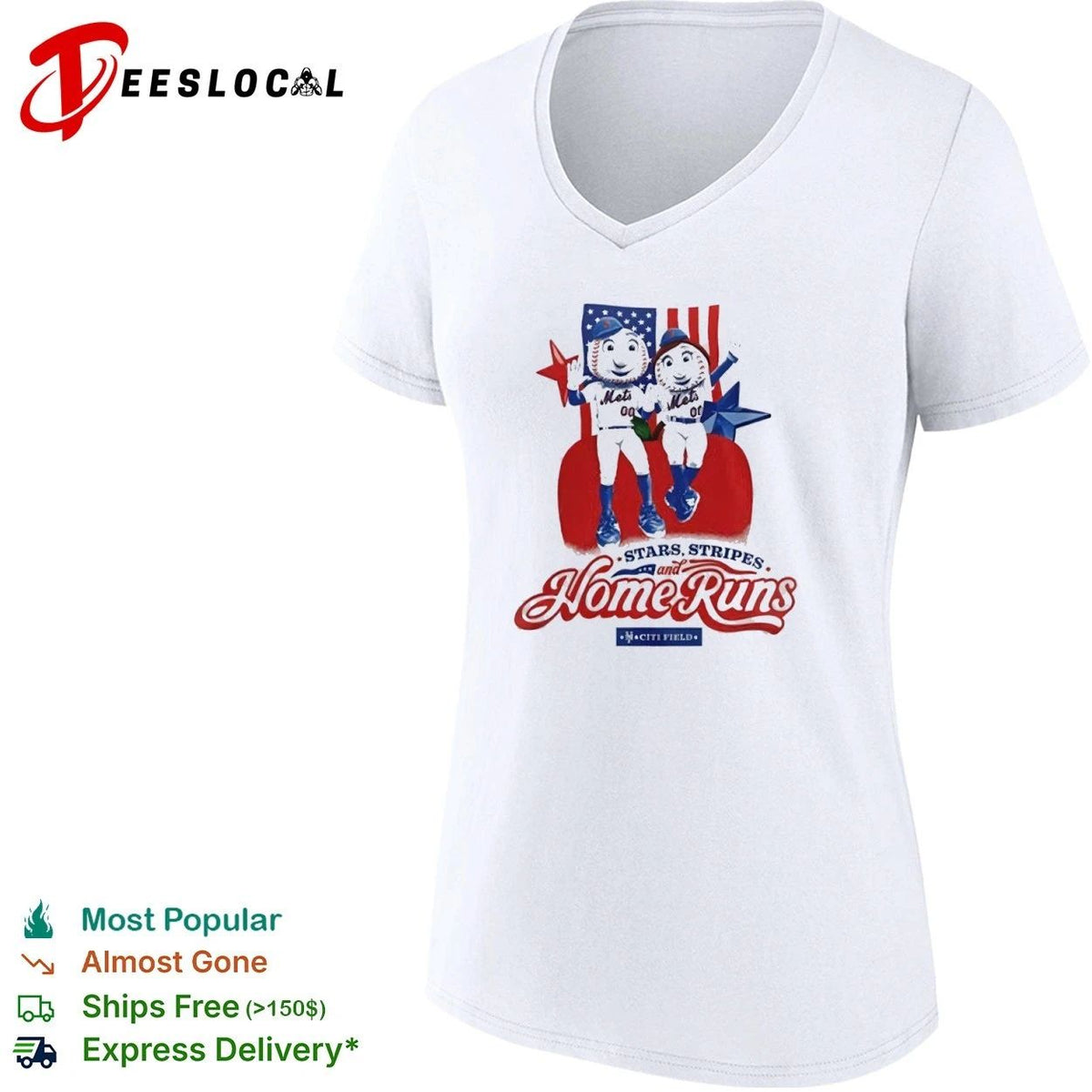 Stars Stripes and Home Runs NY Mets USA 250th Anniversary Unisex