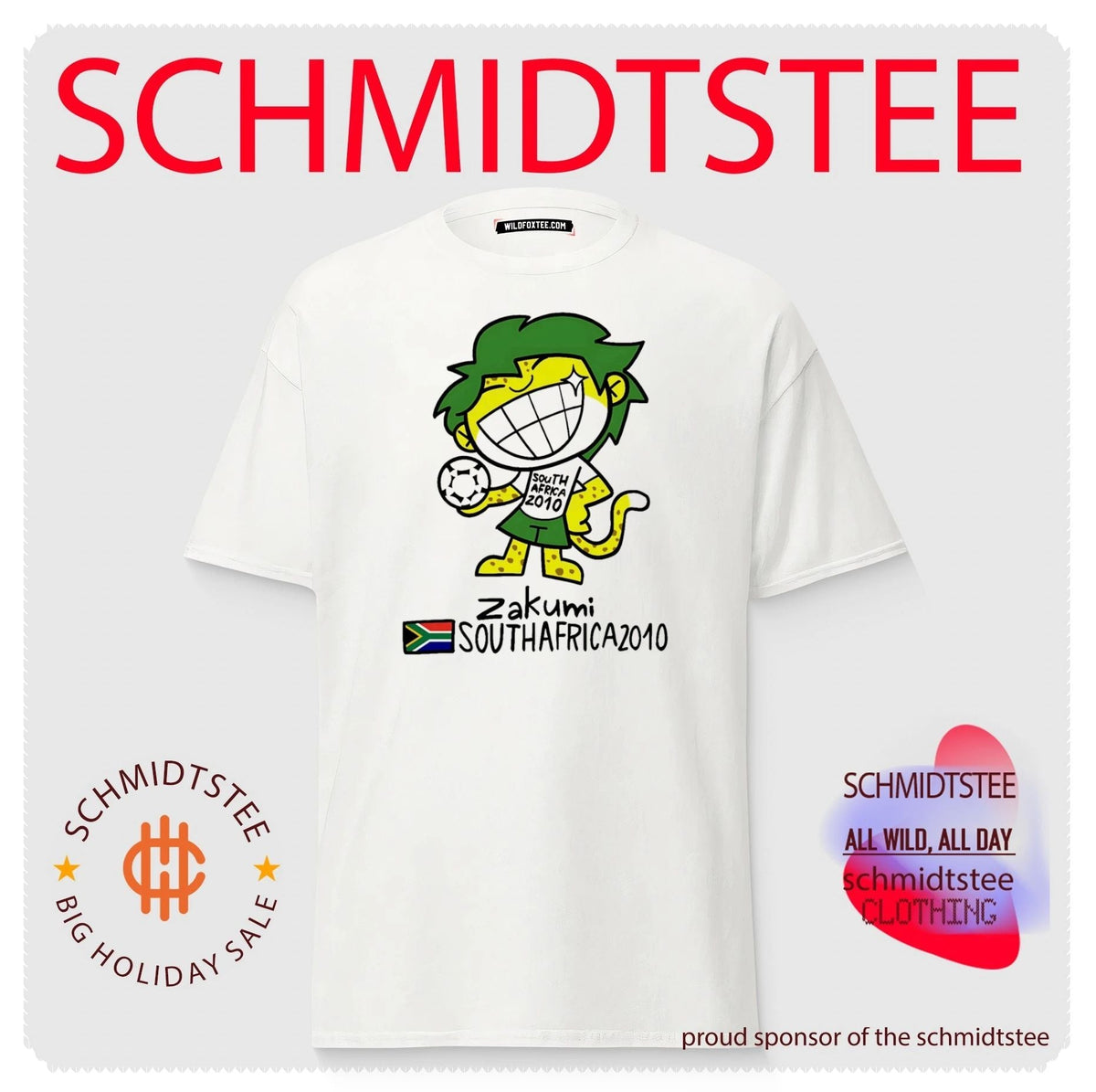 Zakumi South Africa 2010 World Cup Mascot shirt Unisex