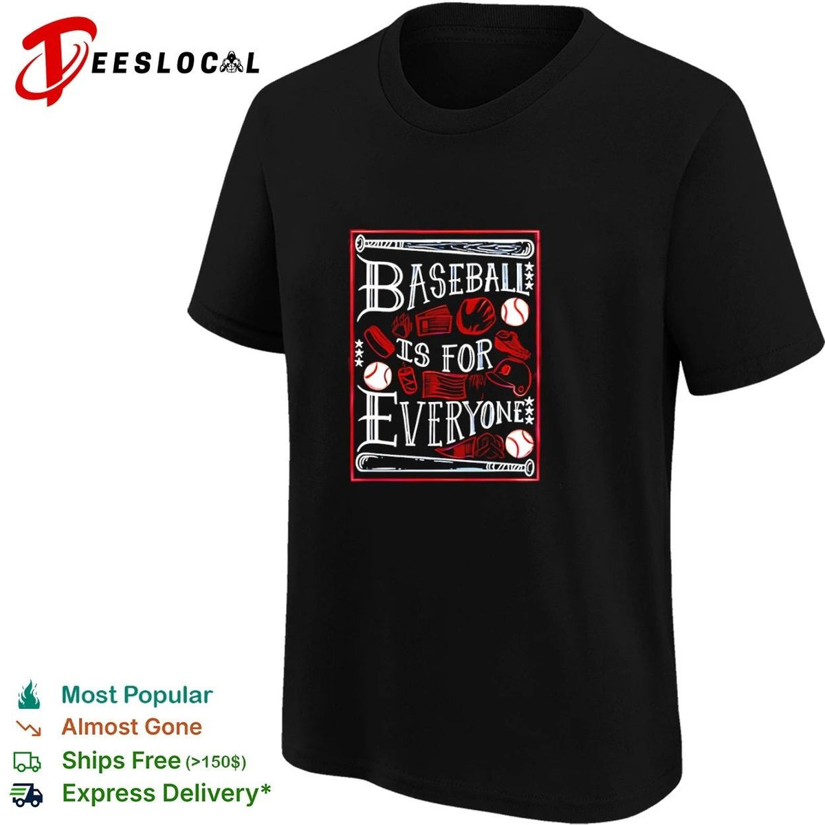 Baseball Is for Everyone Detroit Tigers Unisex