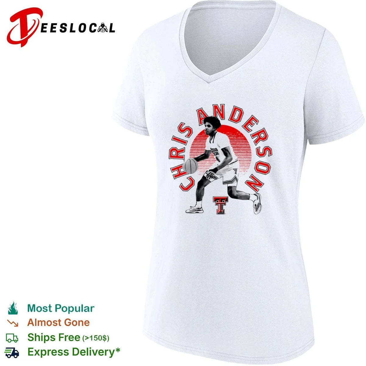 Chris Anderson Texas Tech Red Raiders Basketball Unisex