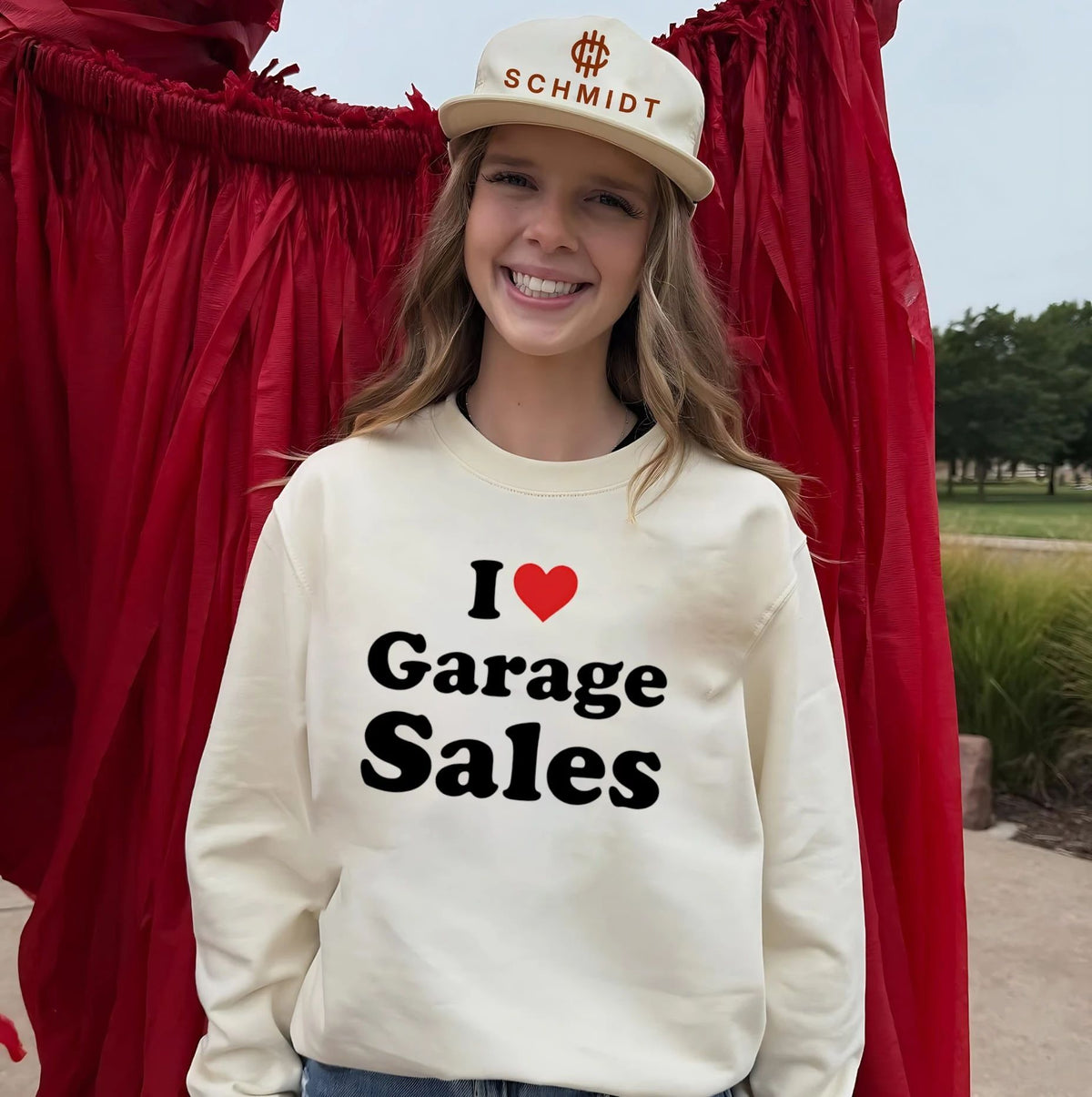 I Love Garage Sales thrifting bargain hunting shirt Unisex