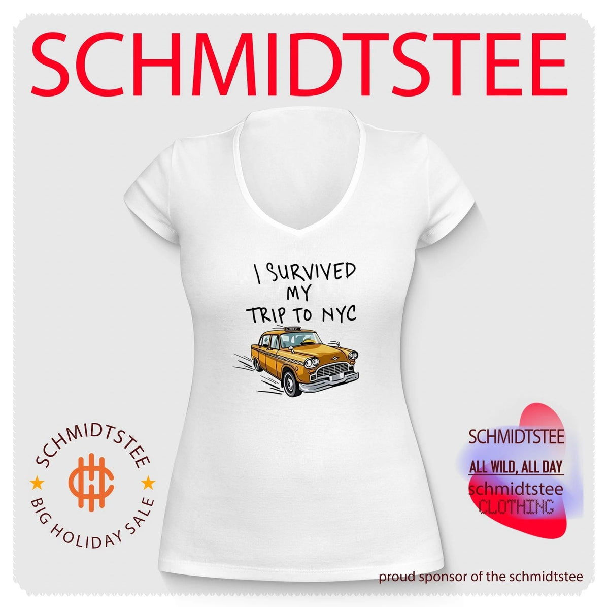 I Survived My Trip To NYC White car shirt Unisex