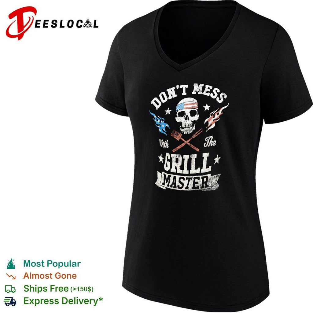 Don’t Mess with the Grill Master Skull American Flag Unisex