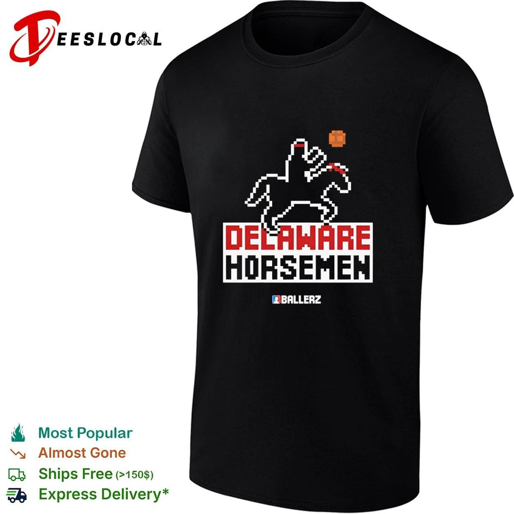 Delaware Horsemen Ballerz basketball pixel art Unisex